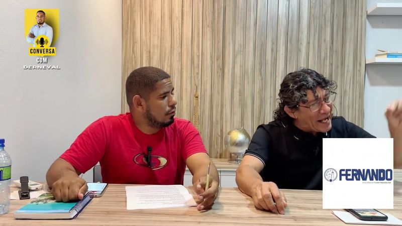 conversa com Derneval hoje com a pré candidato a vereador  ROBSON TADEU.