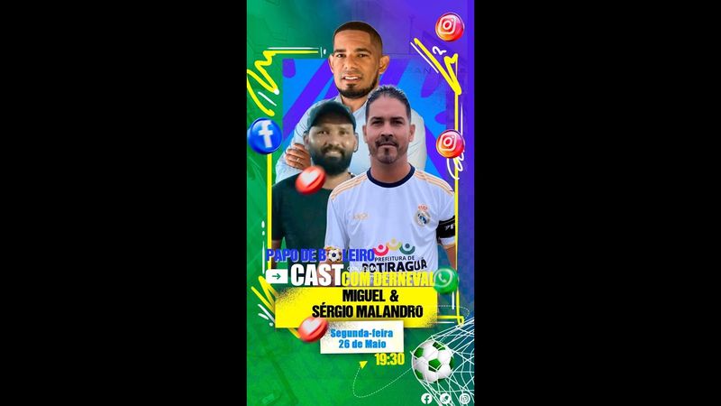 Papo de boleiro com Miguel e Sérgio.