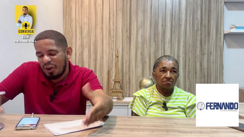 conversa com Derneval hoje com a pré Candidata a vereadora DIOZINHA