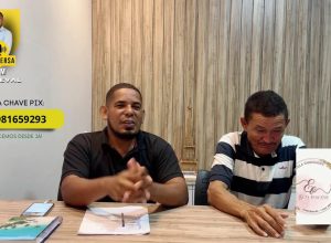 conversa com Derneval hoje com a pré candidato a vereador LUIZ COURO VELHO.